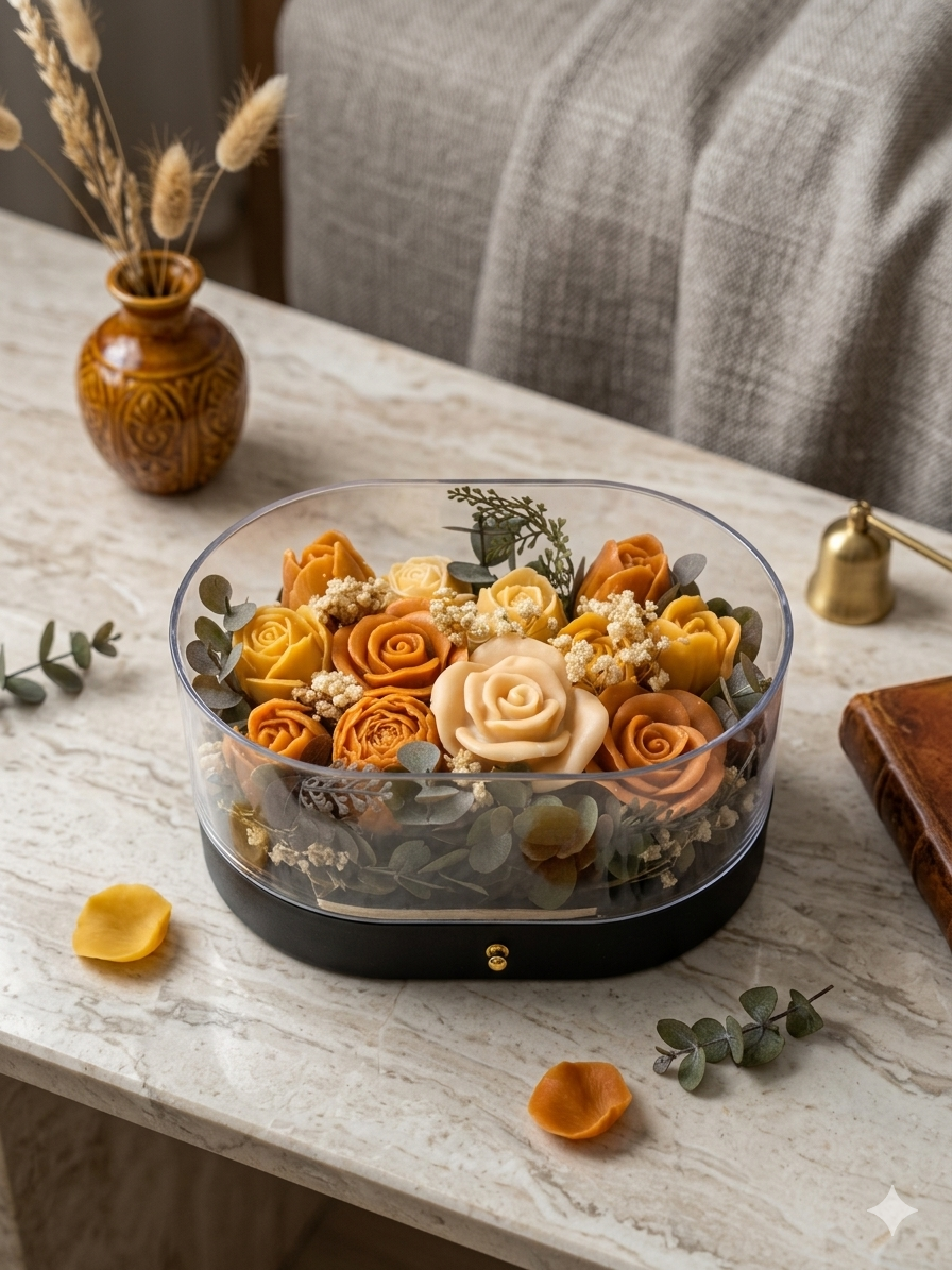 Medium Plexy box of flowers