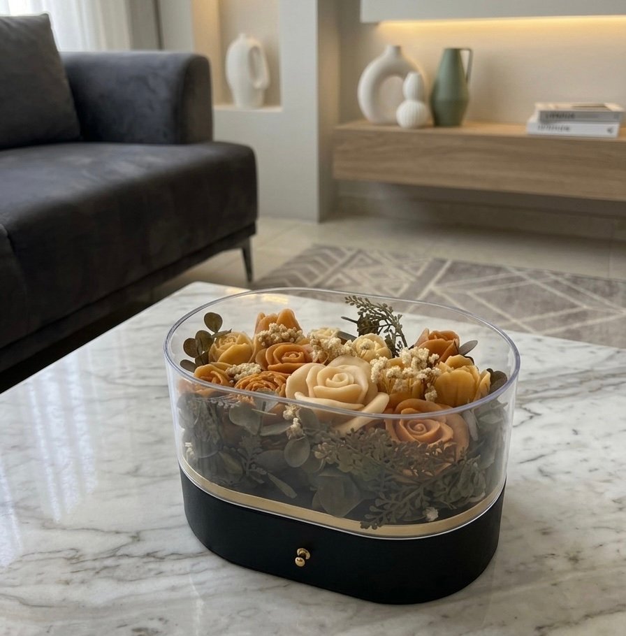 Medium Plexy box of flowers