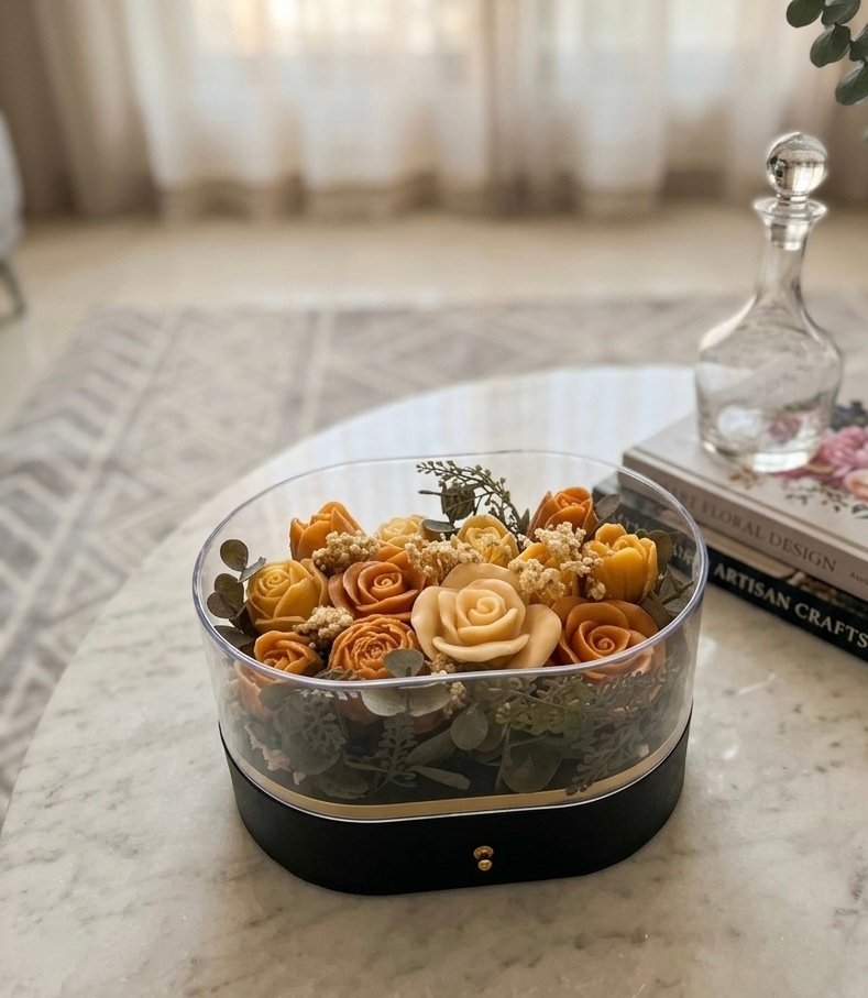 Medium Plexy box of flowers