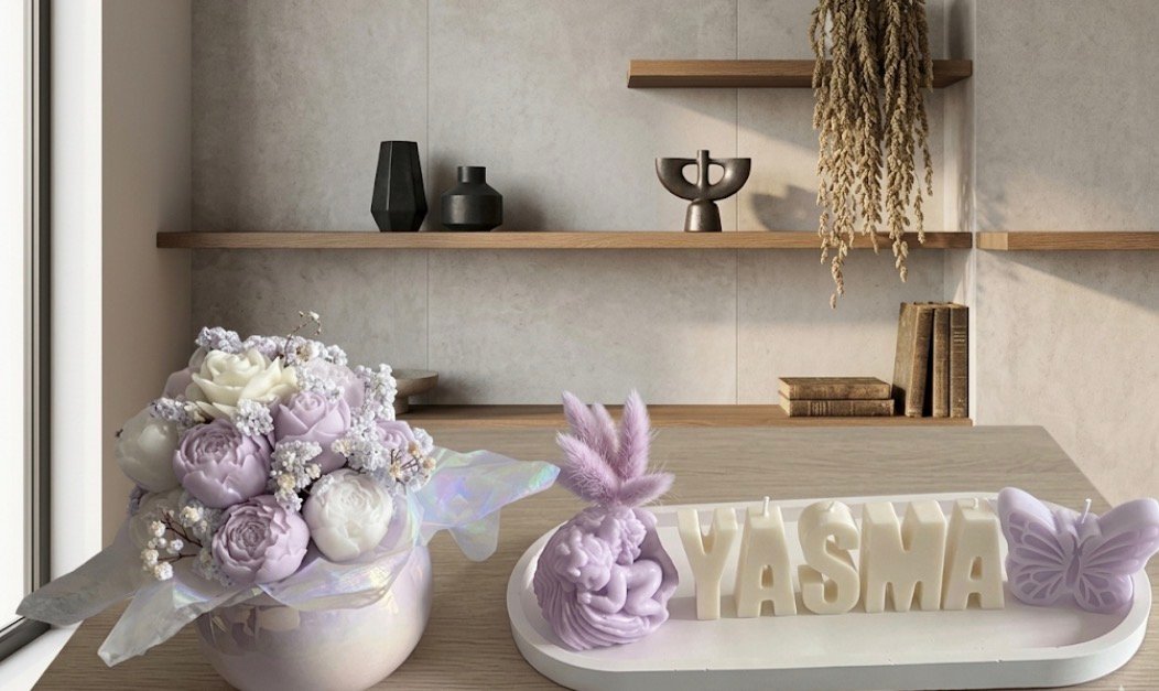 Vase+tray (customized name)