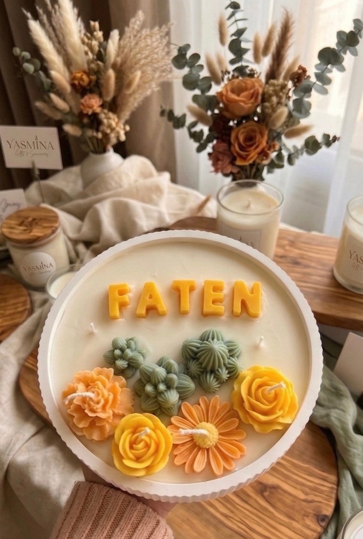 Tray of candles